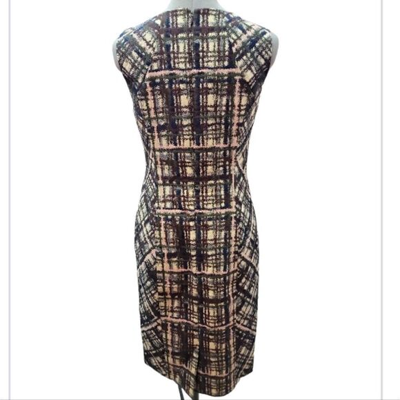 Brooks Brothers Abstract Plaid Print Sheath Dress - Picture 4 of 4